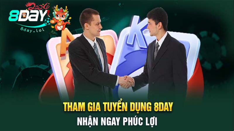 Tham gia tuyển dụng 8DAY nhận ngay phúc lợi